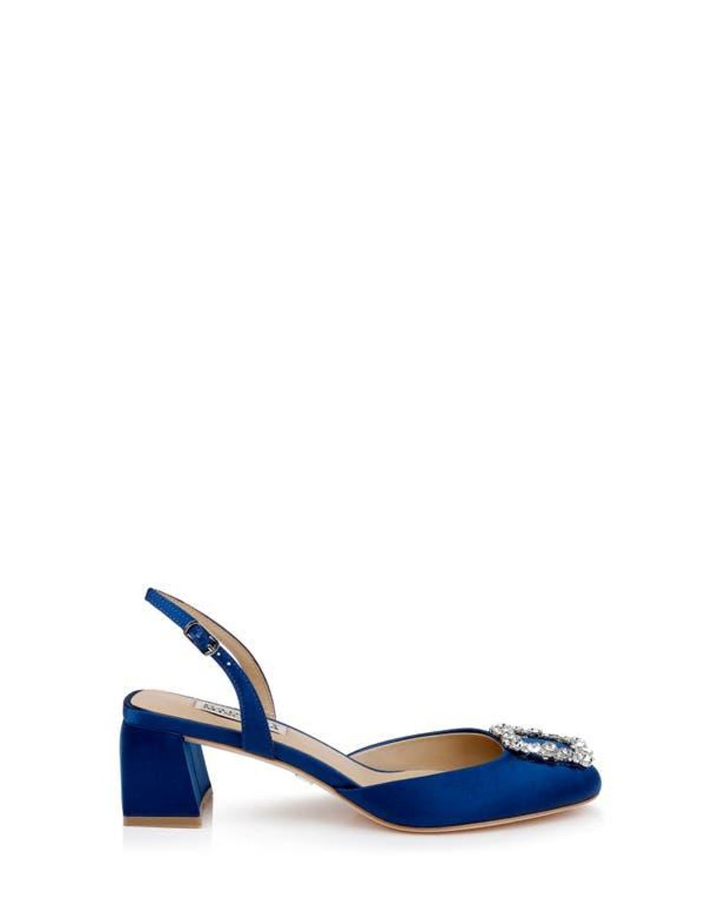 Badgley Mischka Blue Vivia Slingback Pump
