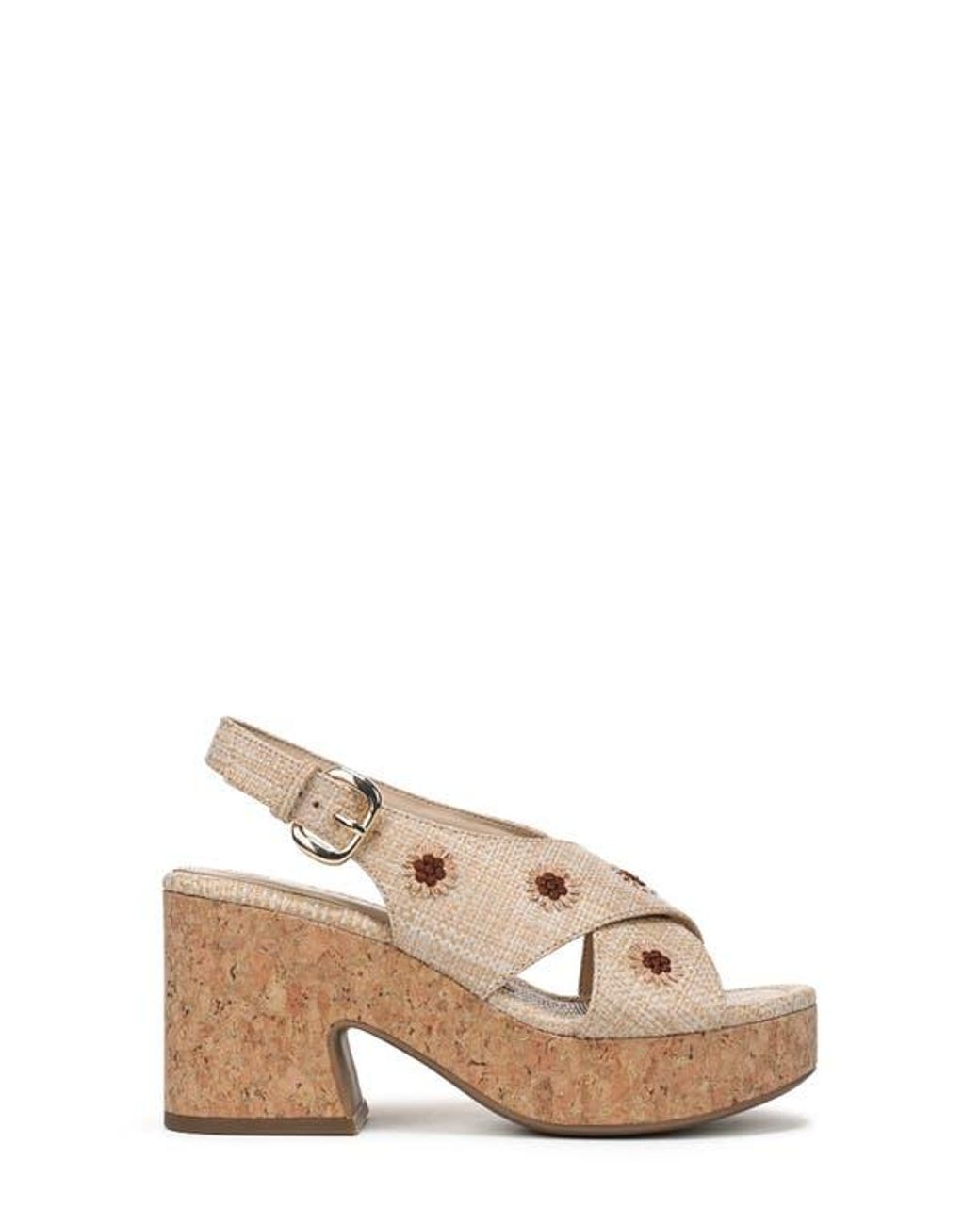 Sam & Libby Metallic Hanfleur Platform Slingback Sandal
