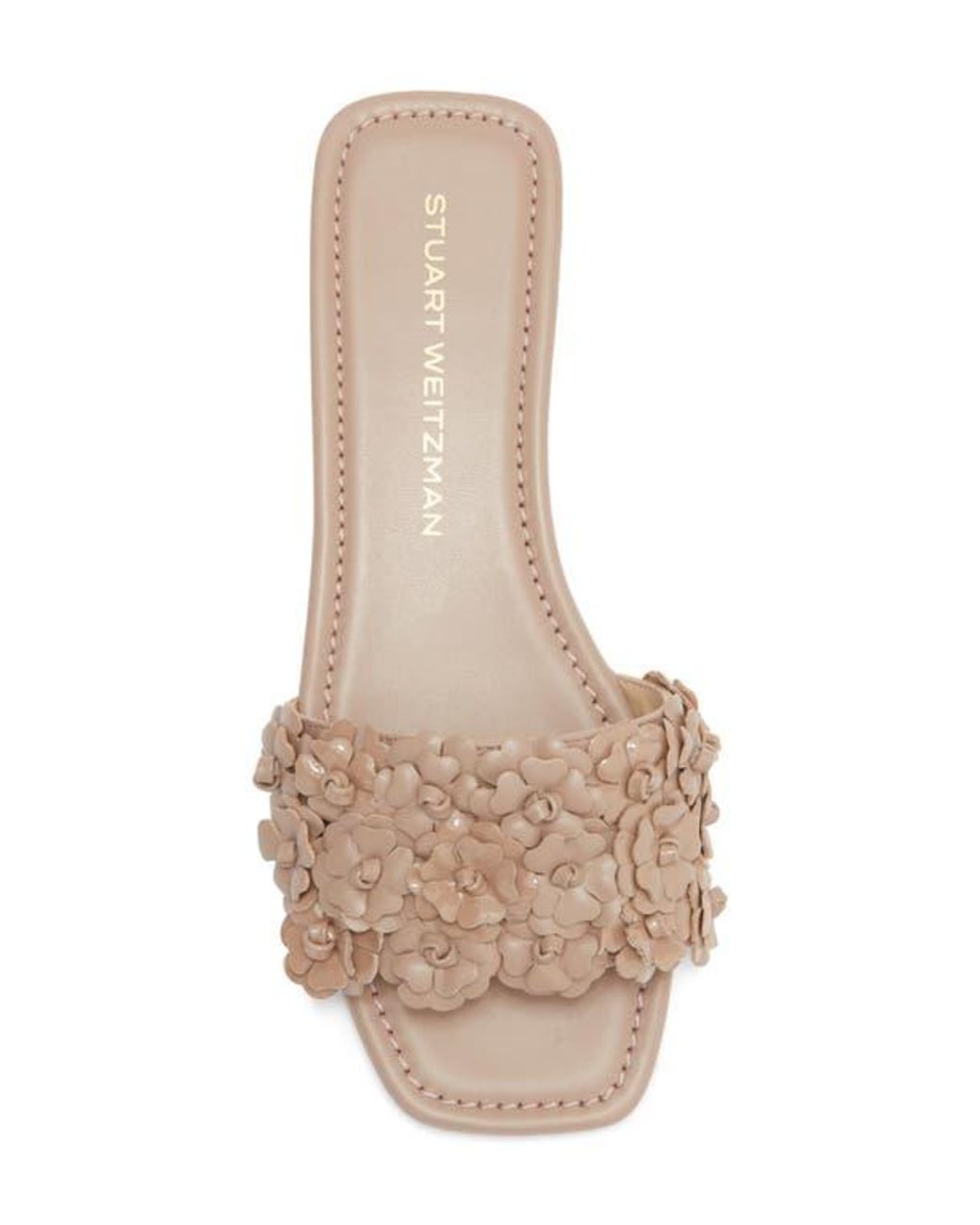 Stuart Weitzman Brown Meadow Slide Sandal