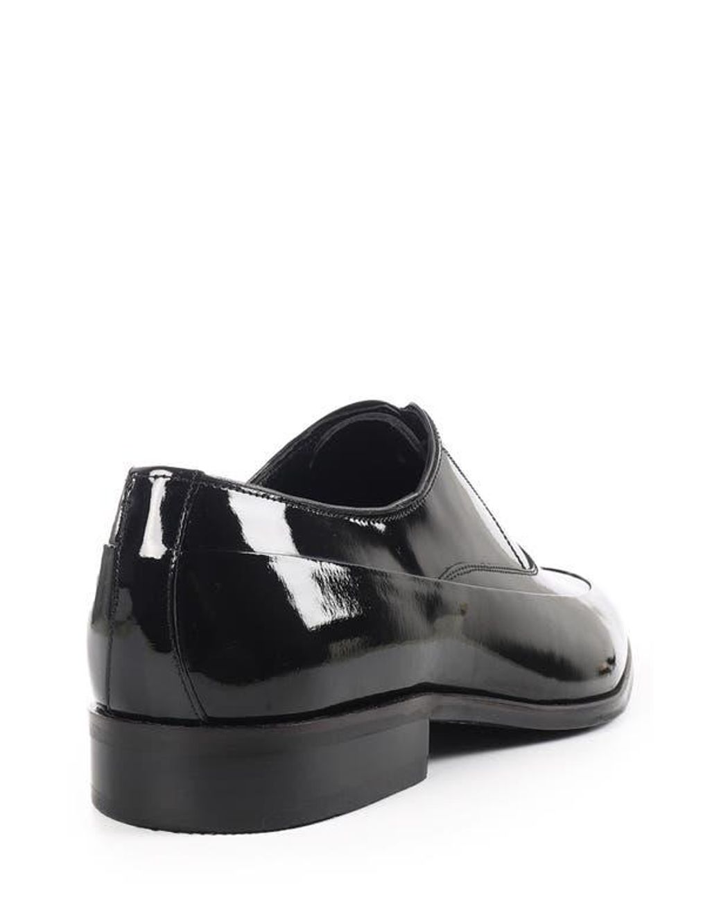 VELLAPAIS Black Baron Plain Toe Derby for men