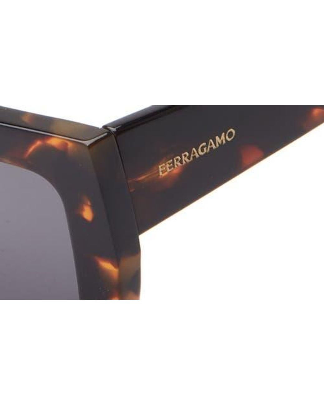 Ferragamo Black 54Mm Rectangular Sunglasses