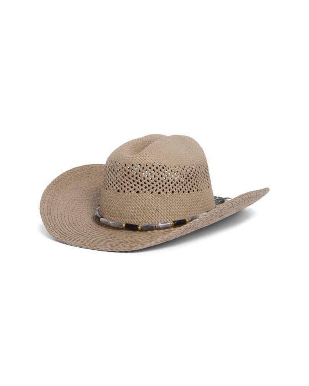 Vince Camuto Gray Straw Hat with Silver Detail Vince Camuto | Accessories | Vince Camino Straw Hat | Poshmark main image 2