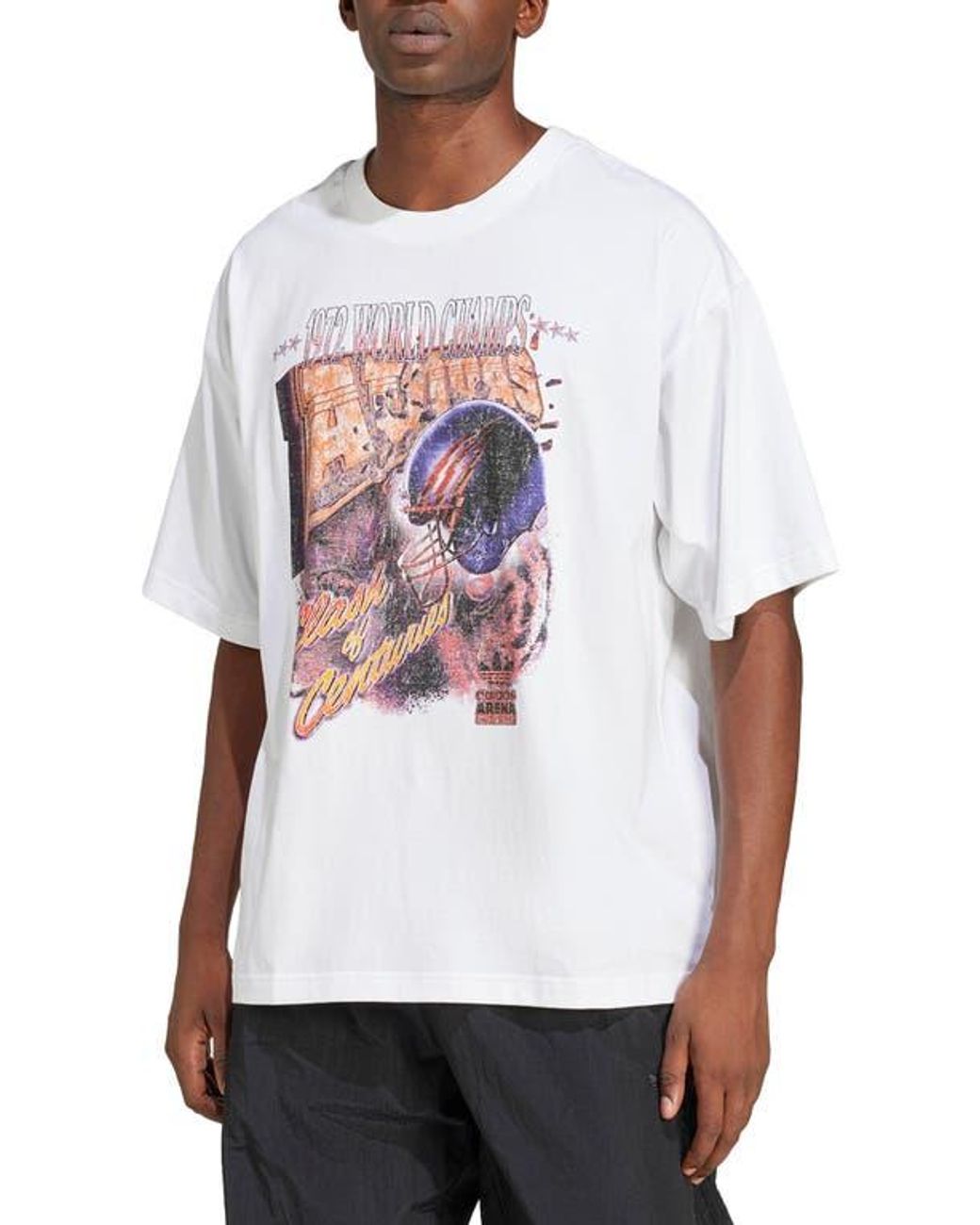 adidas 1972 World Champs Graphic T-Shirt in White for Men | Lyst