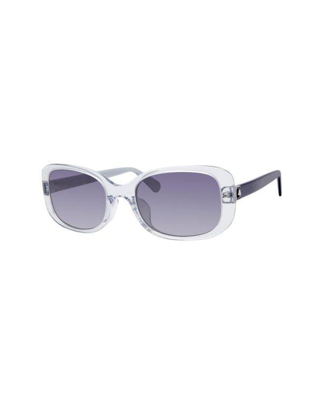 Kate Spade Purple Dionna 52Mm Polarized Gradient Rectangular Sunglasses