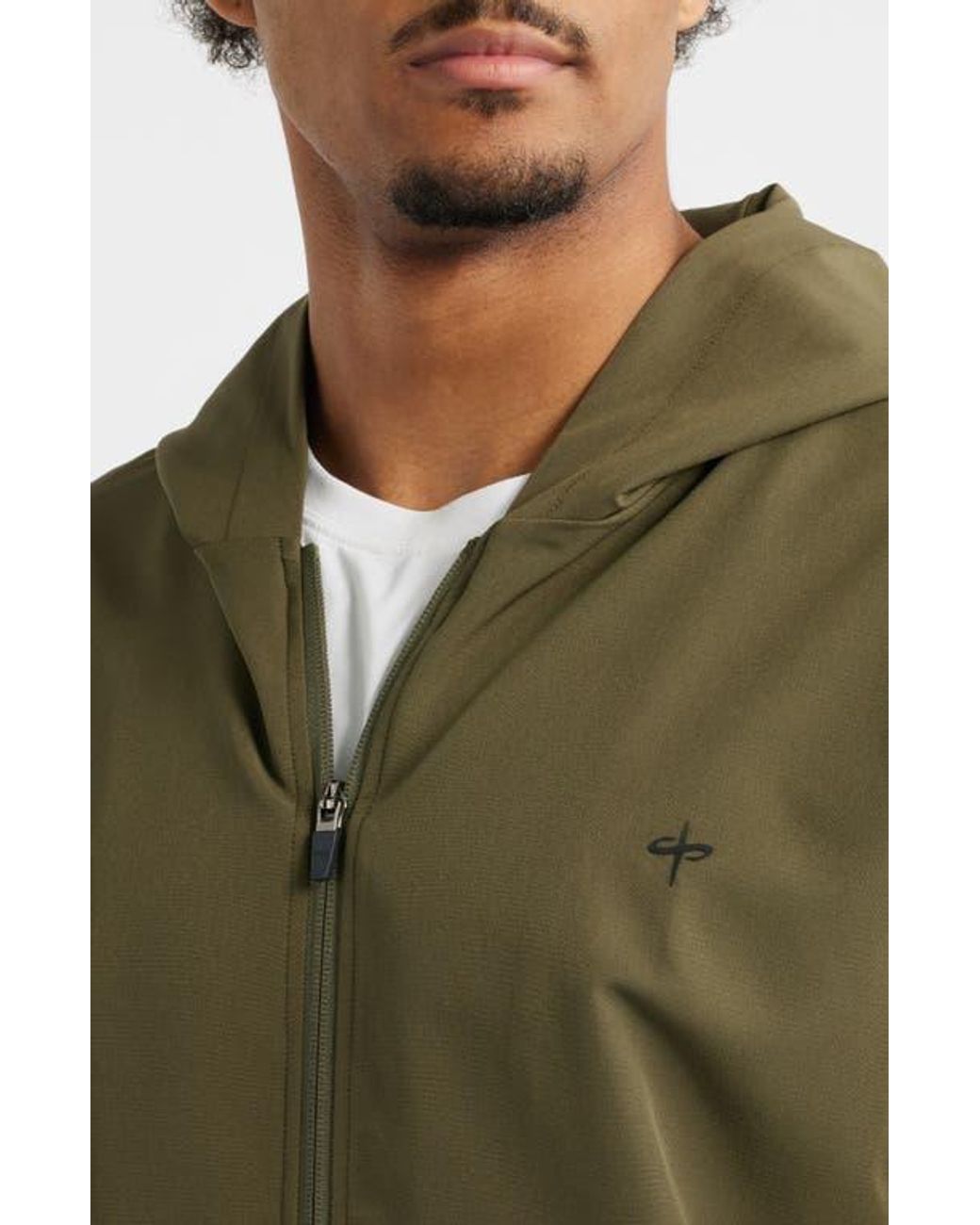 Saint Studio Green Tempo Tech Zip Jacket for men