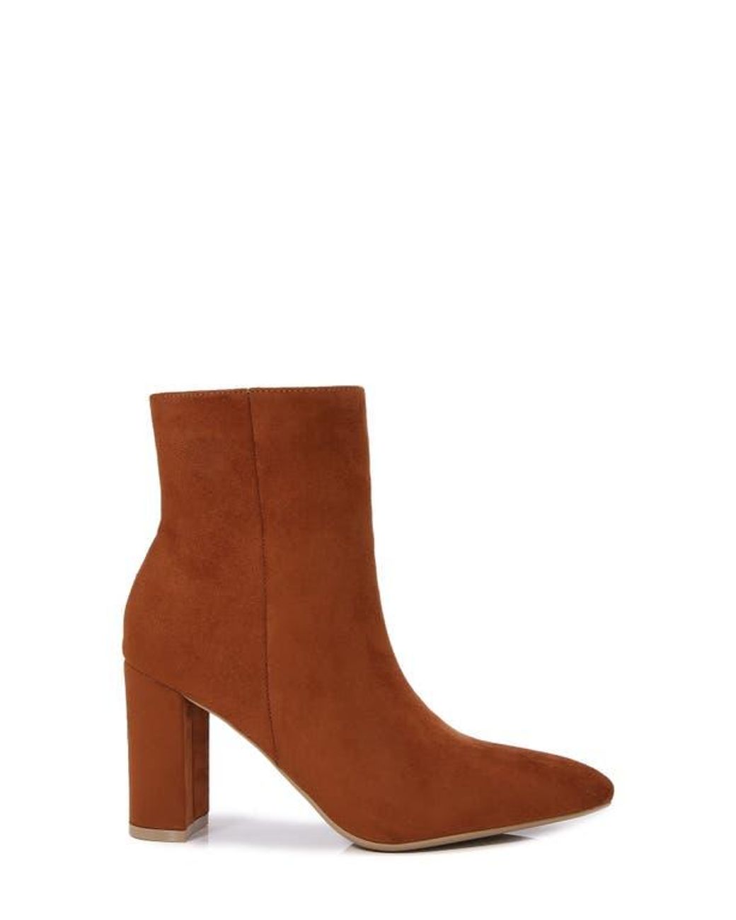 BERNESS Brown Sara Block Heel Bootie
