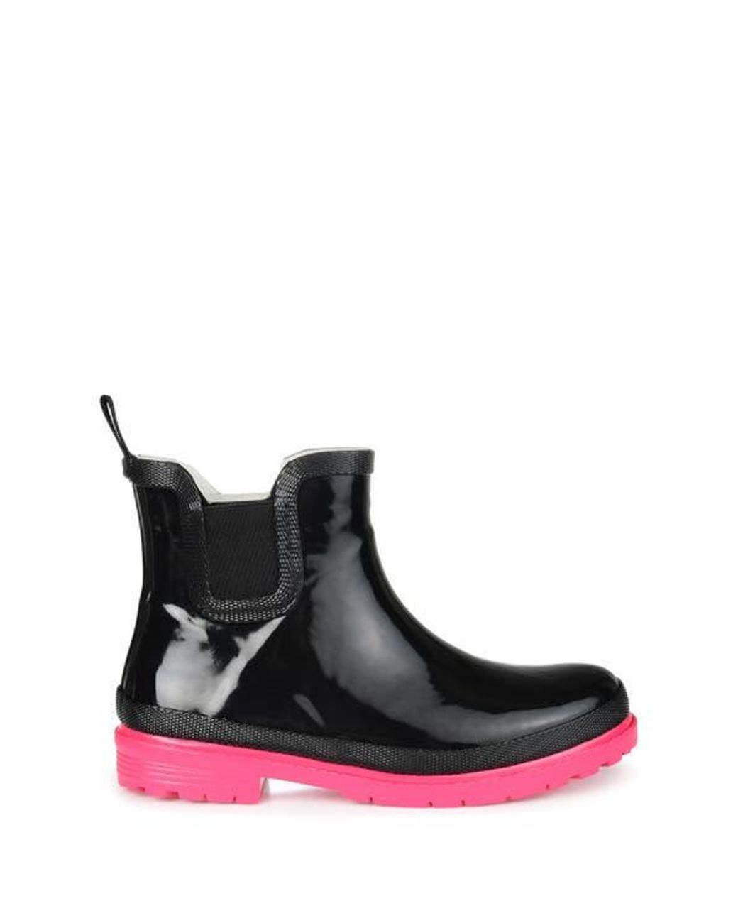 Journee Collection Black Tekoa Rain Boot