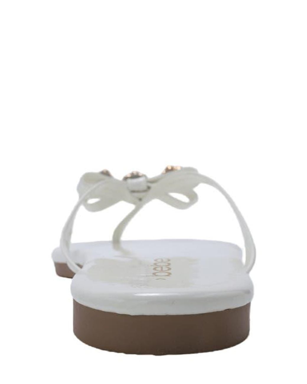 Bebe White Sandal