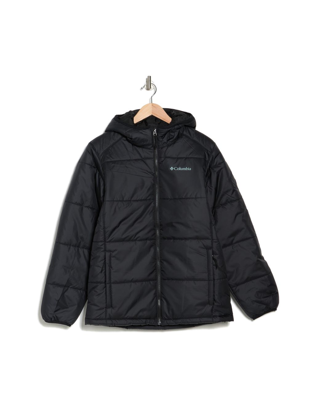 Columbia Great Bend Hooded Insulated Puffer Jacket In Black At ...