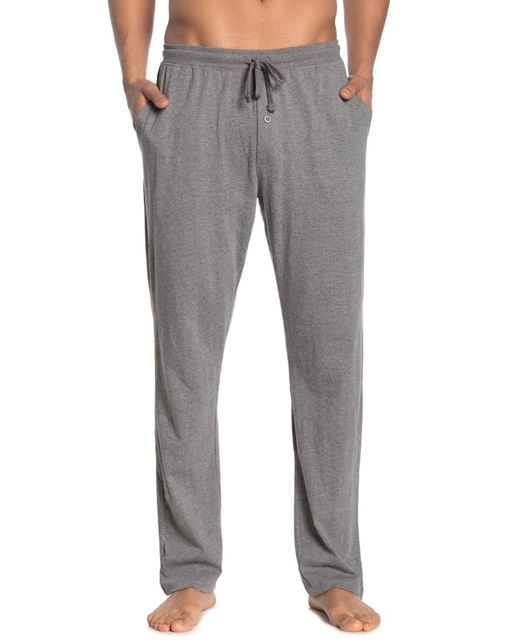 Unsimply Stitched Cotton Lightweight Relax Lounge Pants in Melange ...