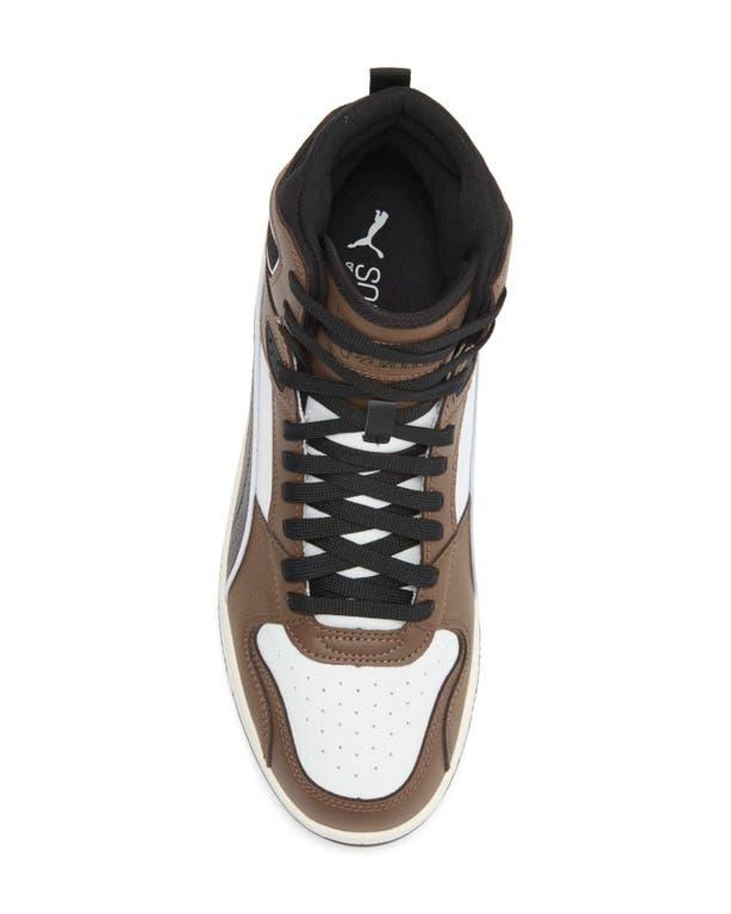 PUMA Brown Rbd Break Mid Top Sneaker for men