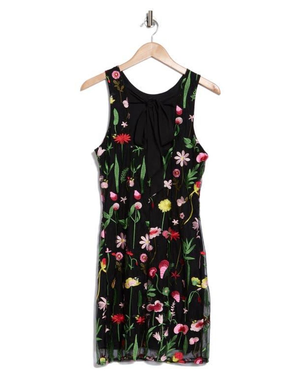 fall tank dress Floral Embroidered Tank Maxi Dress main image 1