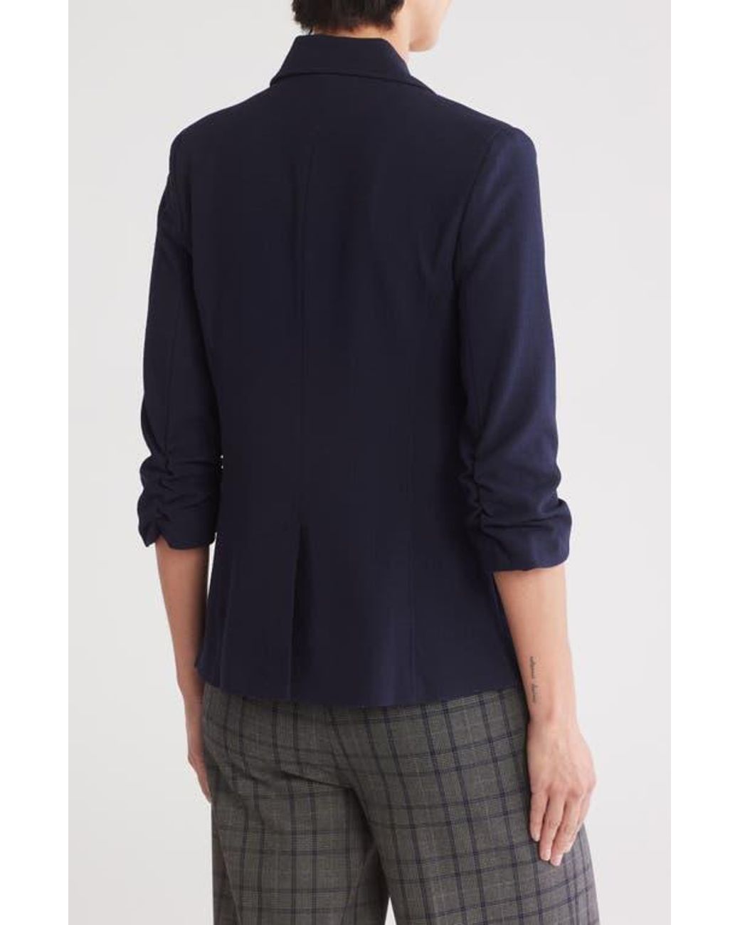 Amanda + Chelsea Blue One-Button Blazer