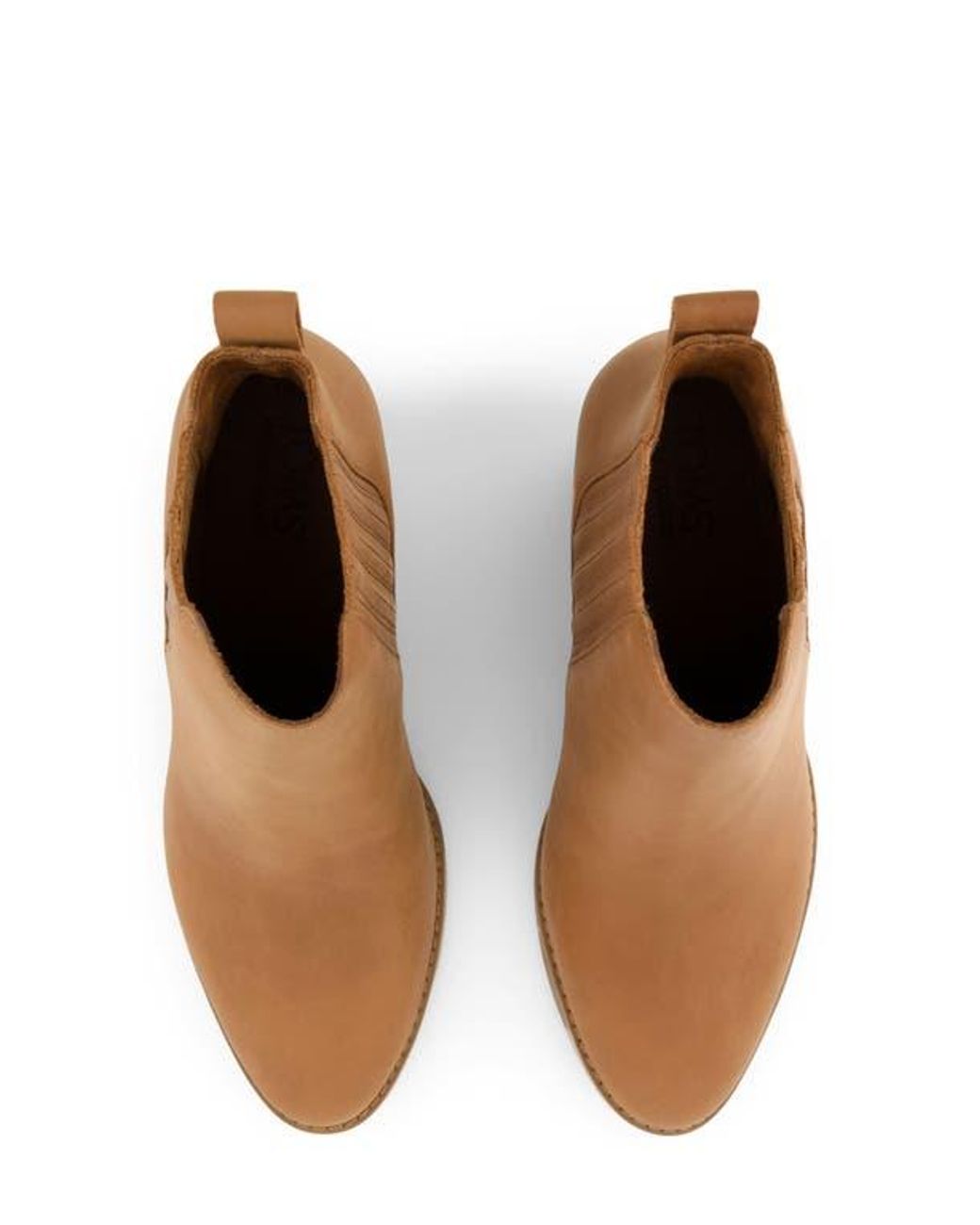 TOMS Brown Waxed Leather Bootie