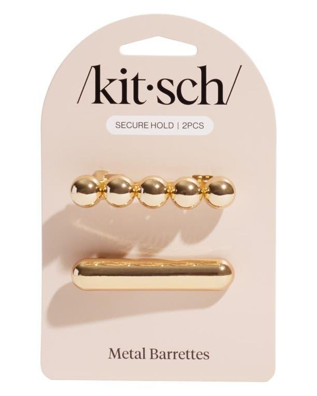 Kitsch Metallic 2-Pack Barrettes