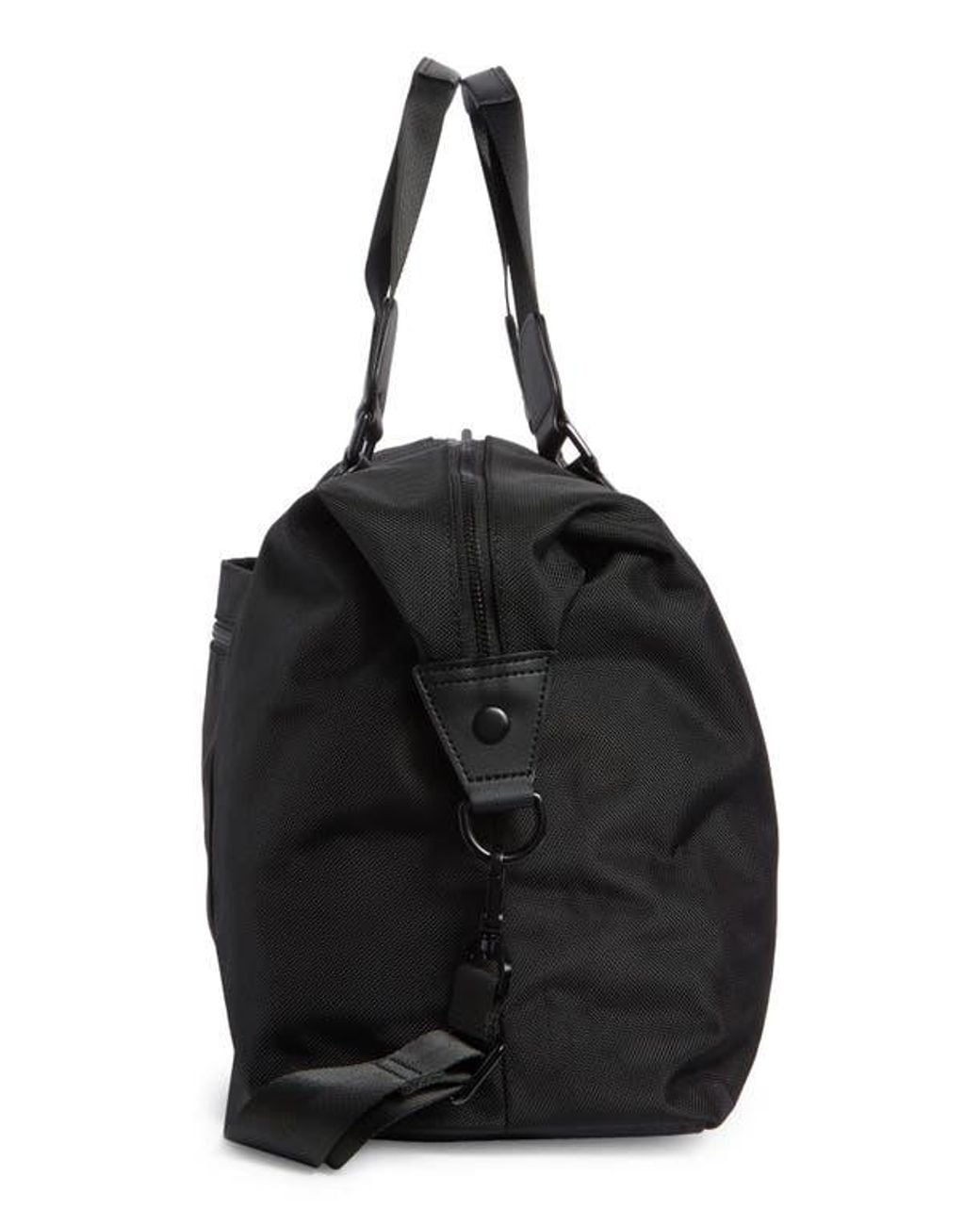 Bonobos Black Ballistic Nylon Duffle Bag for men