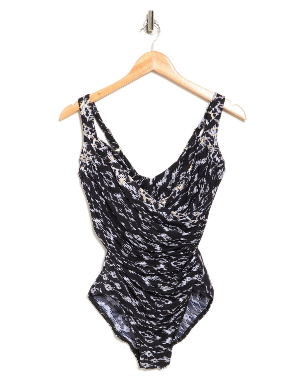 Miraclesuit Labyrinth Sanibel Onepiece Swimsuit in Blue Lyst