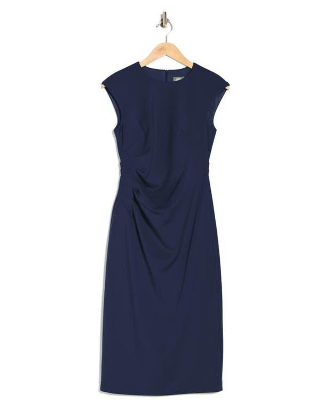 satin evening dresses Dusty Blue Nox Anabel E1242 Long Spaghetti Strap Fitted Prom Simple Royal Blue Prom Color:Turquoise/Royal cf-type-prom-dresses