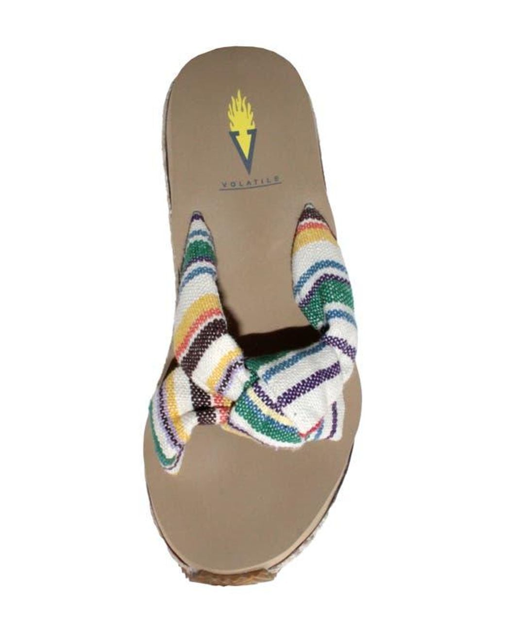 Volatile White Sunridge Wedge Slide Sandal