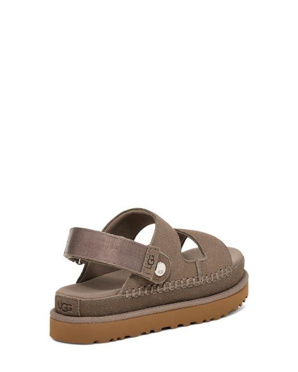 Ugg Brown Goldenstar Glide Platform Sandal