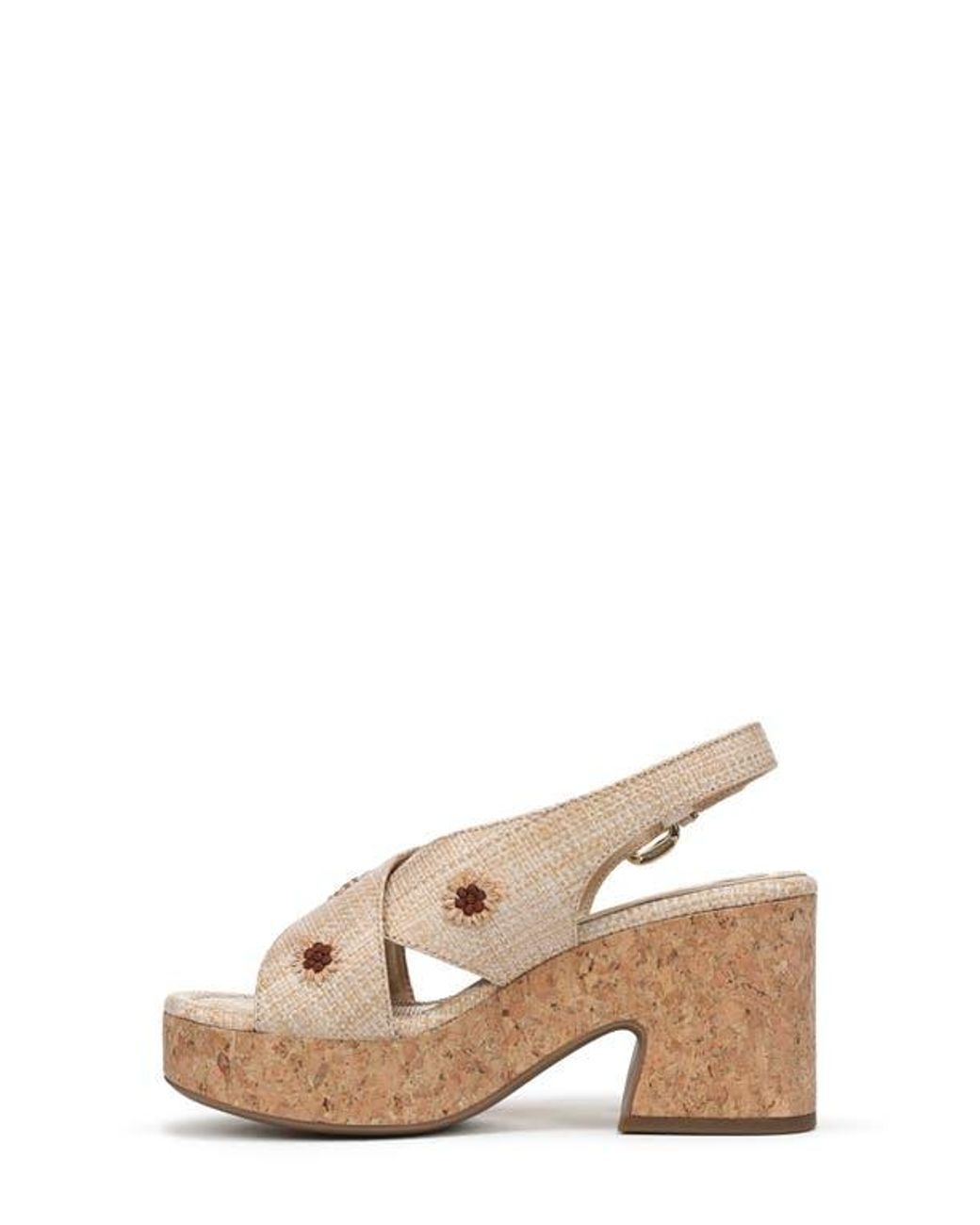 Sam & Libby Metallic Hanfleur Platform Slingback Sandal