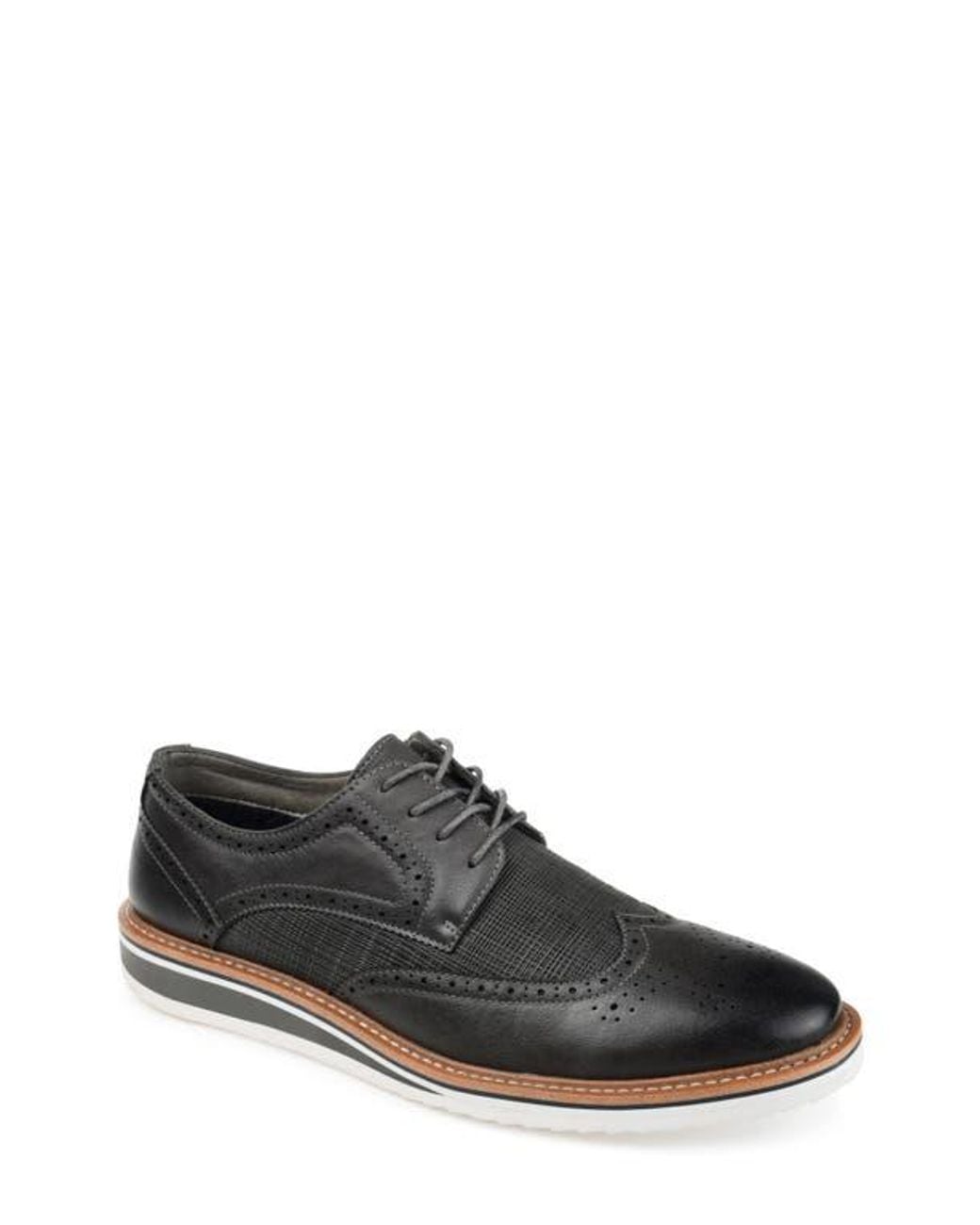 Vance Co. Black Warrick Wingtip Derby for men