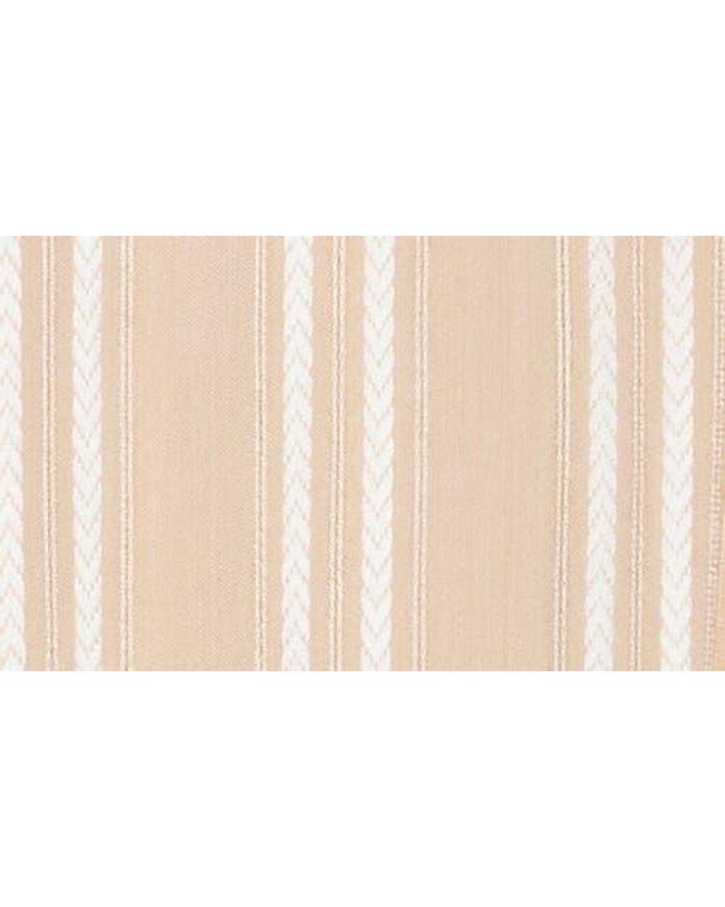 Gemma Jane Natural Stripe Woven Split Neck Top