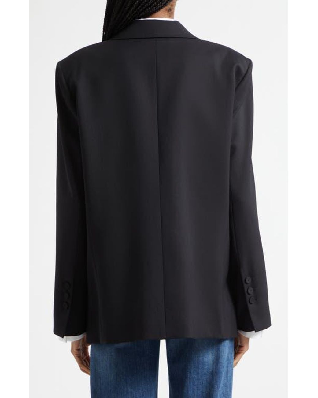 Twp Black Harper Double Breasted Tuxedo Jacket
