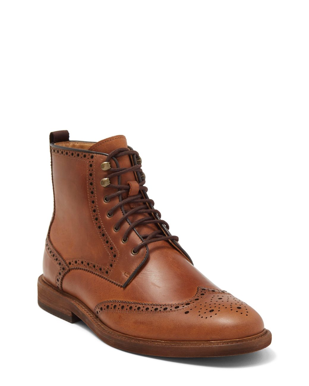 Warfield & Grand Bishop Leather Wingtip Boot In Cognac At Nordstrom ...