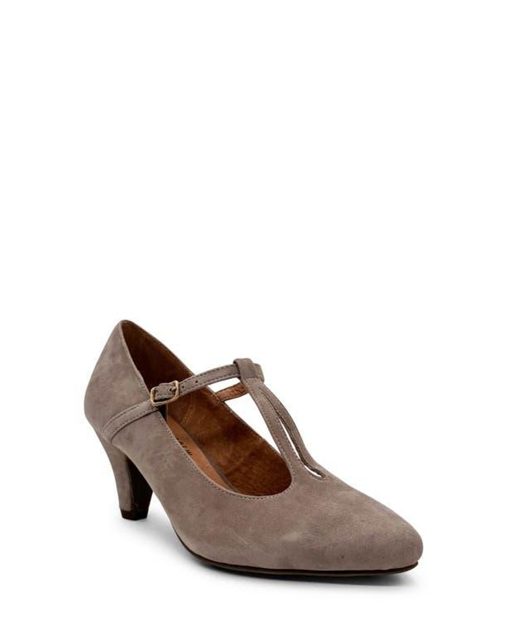 Chelsea Crew Brown Gin T-Strap Pump