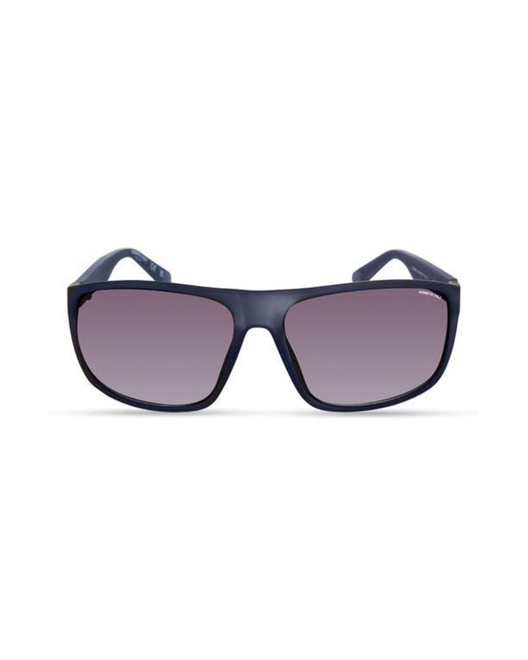 Kenneth Cole Blue 66Mm Rectangle Sunglasses for men