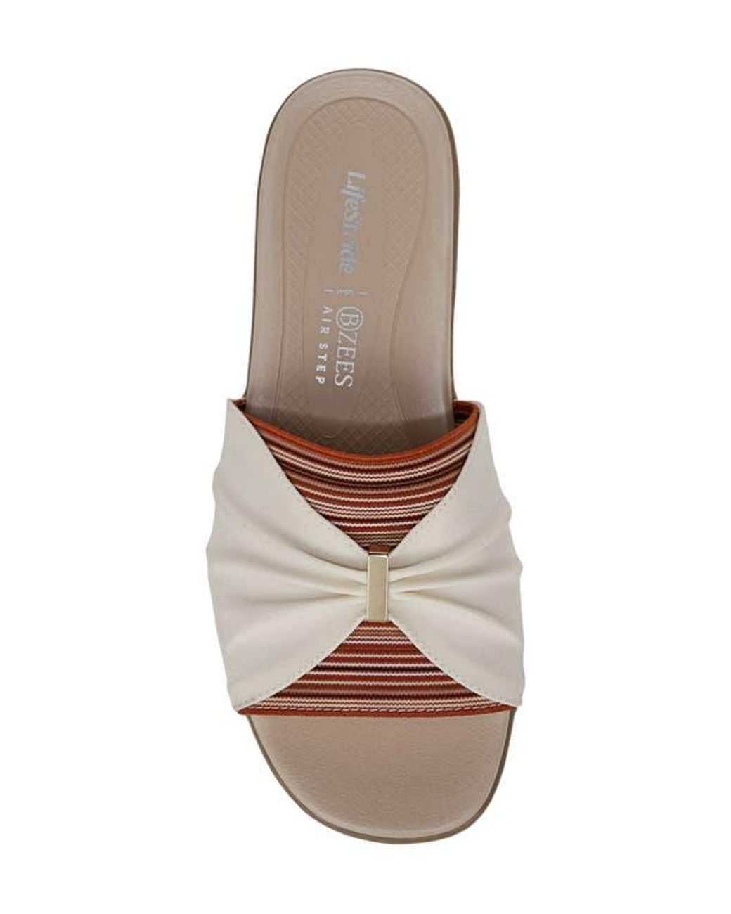 LifeStride Brown Paradise Slide Sandal