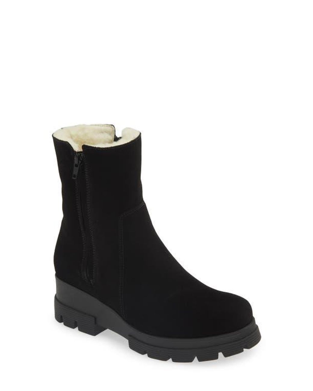 La Canadienne Becky Genuine Shearling Lined Waterproof Boot in Black Lyst