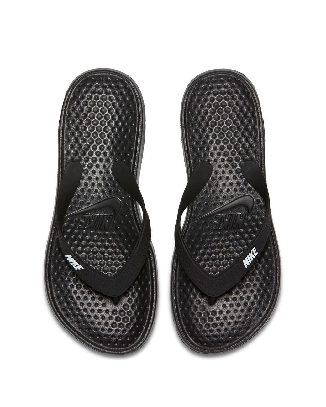 Nike Solay Flip-flop Shoe in Black | Lyst