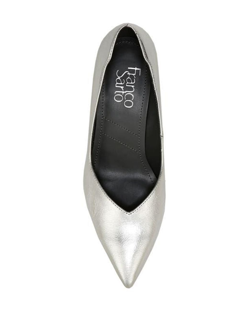 Franco Sarto White Aurora Pointed Toe Pump