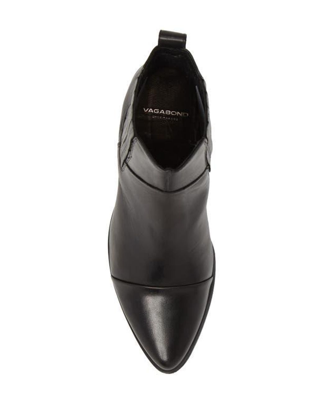 Vagabond Shoemakers Cap Toe Leather Block Heel Booties in Black Lyst