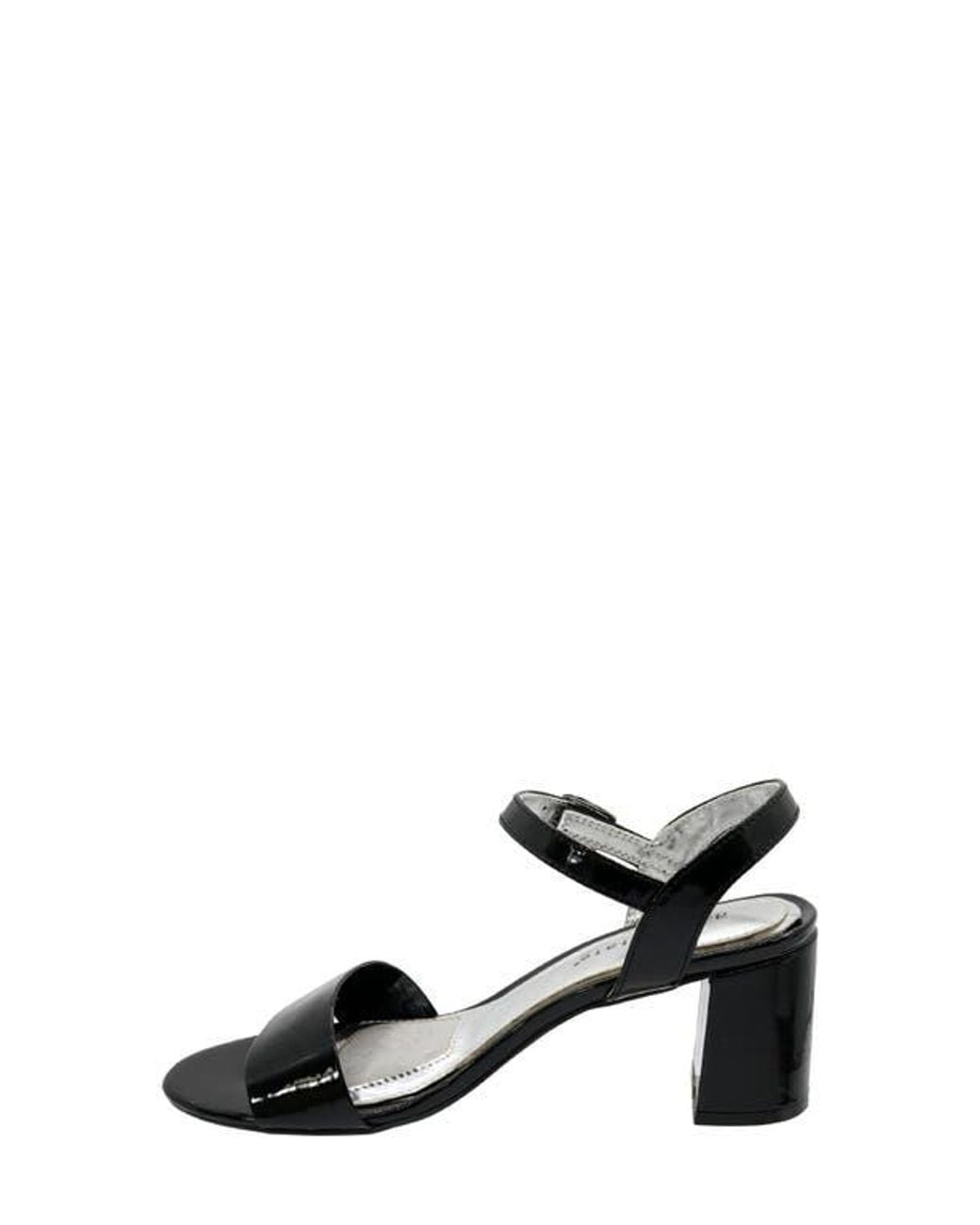 David Tate Black Ageless Ankle Strap Sandal