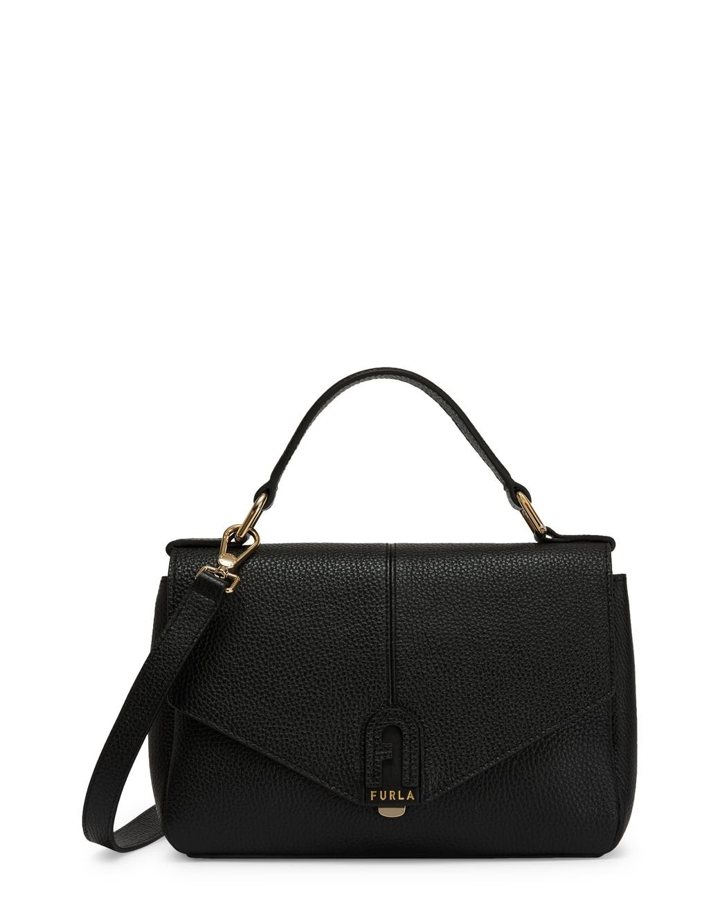 Furla Dafne Top Handle Satchel in Black Lyst