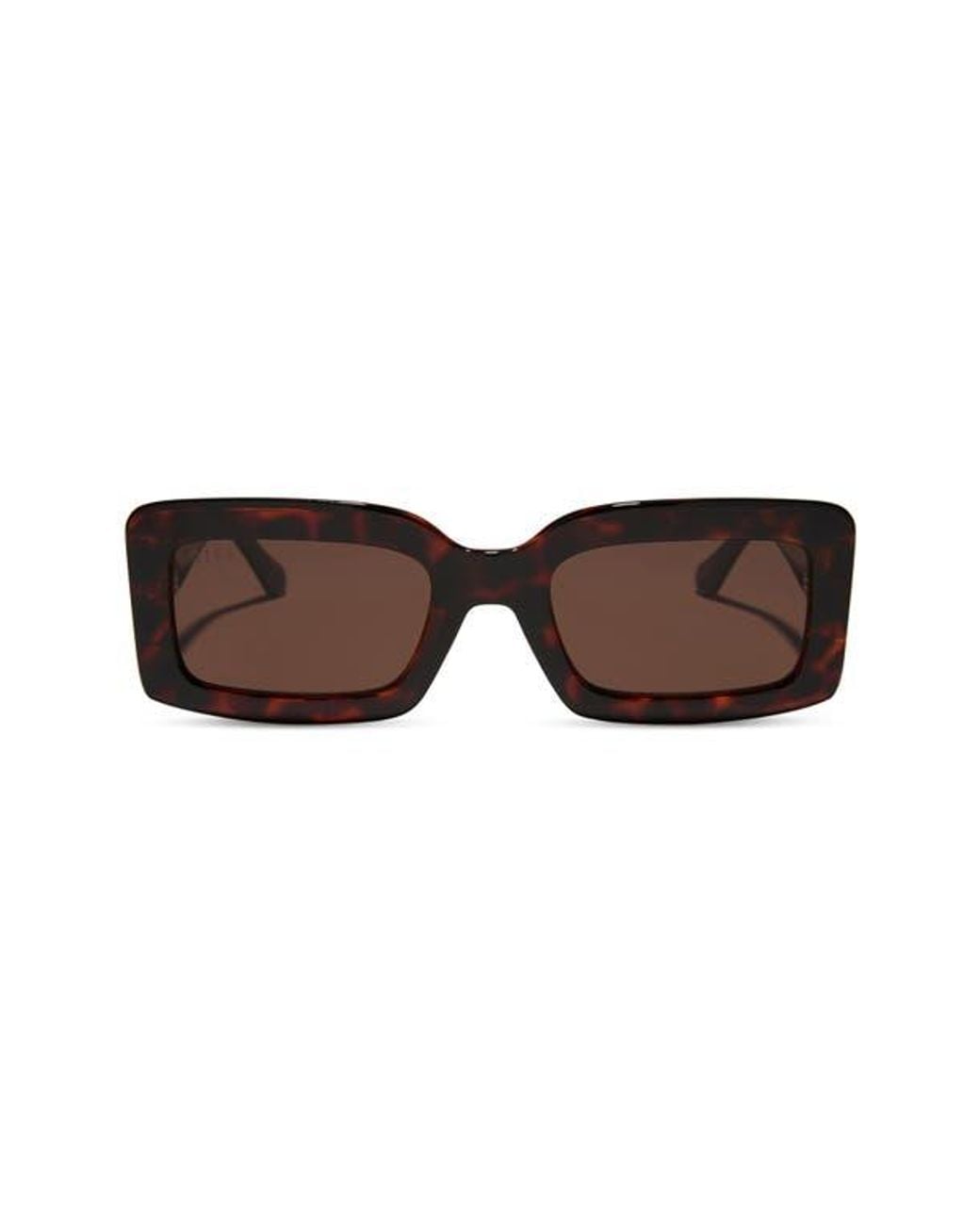 DIFF Brown 53Mm Rectangle Sunglasses for men