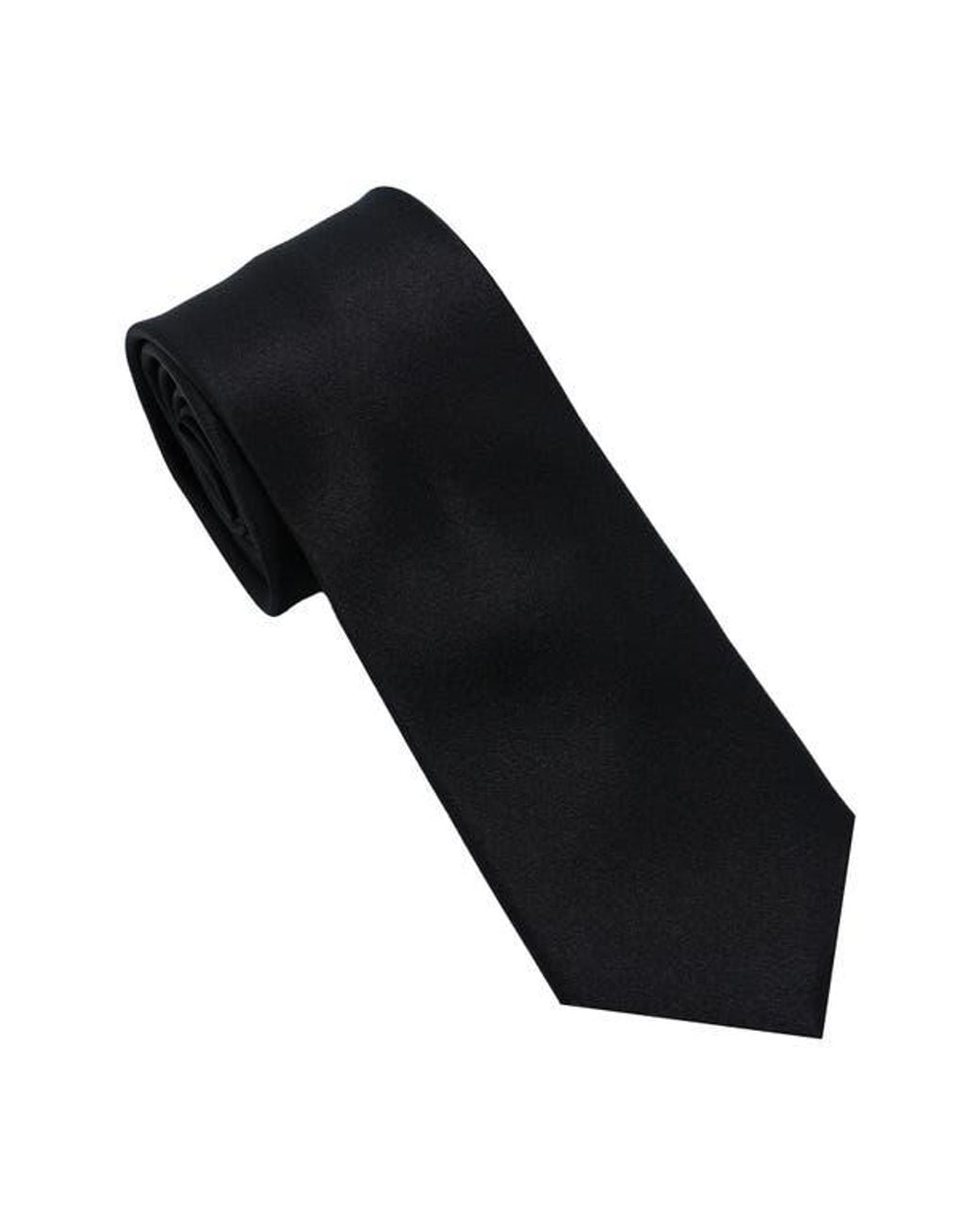 DKNY Black Solid Satin Tie for men