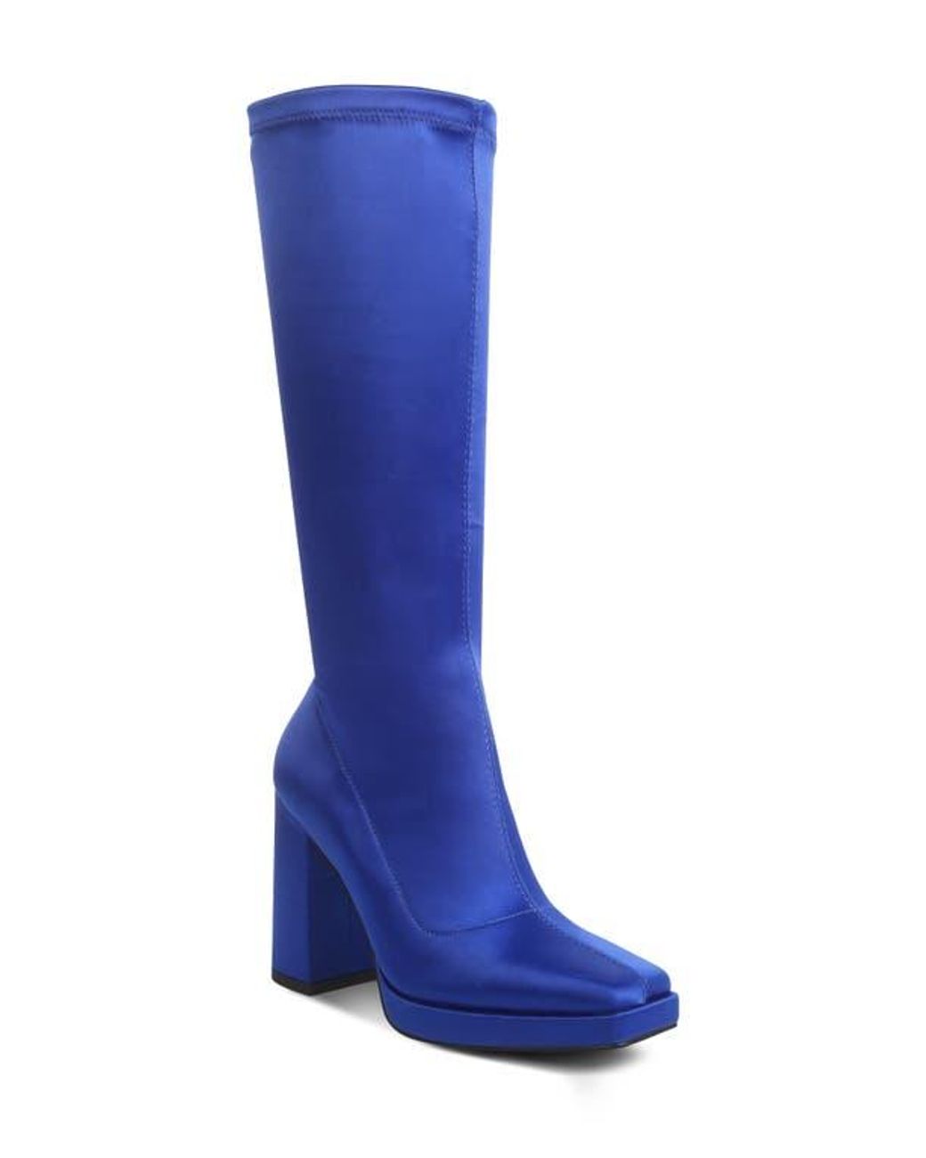 Rag & Co Blue Presto Knee High Boot