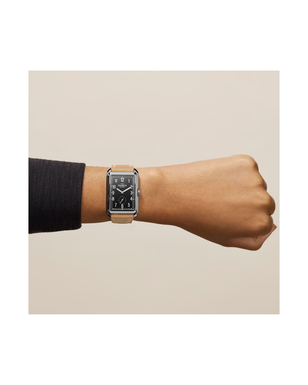Shinola Men s Omaha Leather Strap Watch 26mm X 36.5mm Lyst
