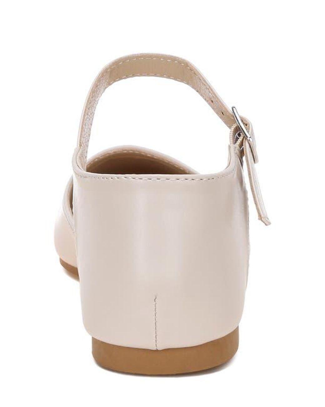 LONDON RAG White Clevea Cap Toe Flat