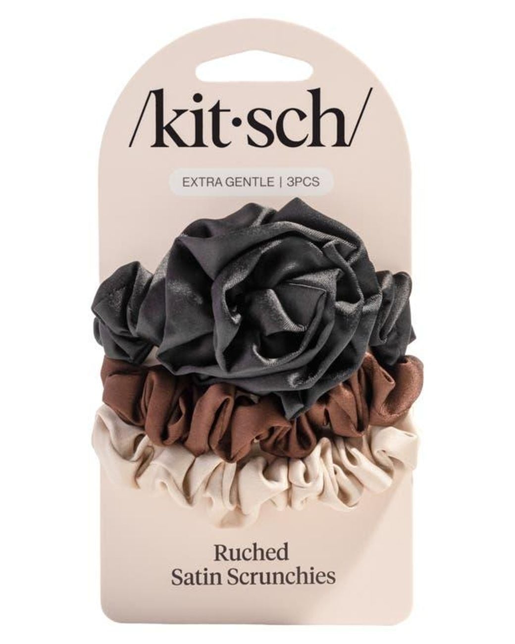 Kitsch Metallic 3-Pack Assorted Rosette Scrunchies