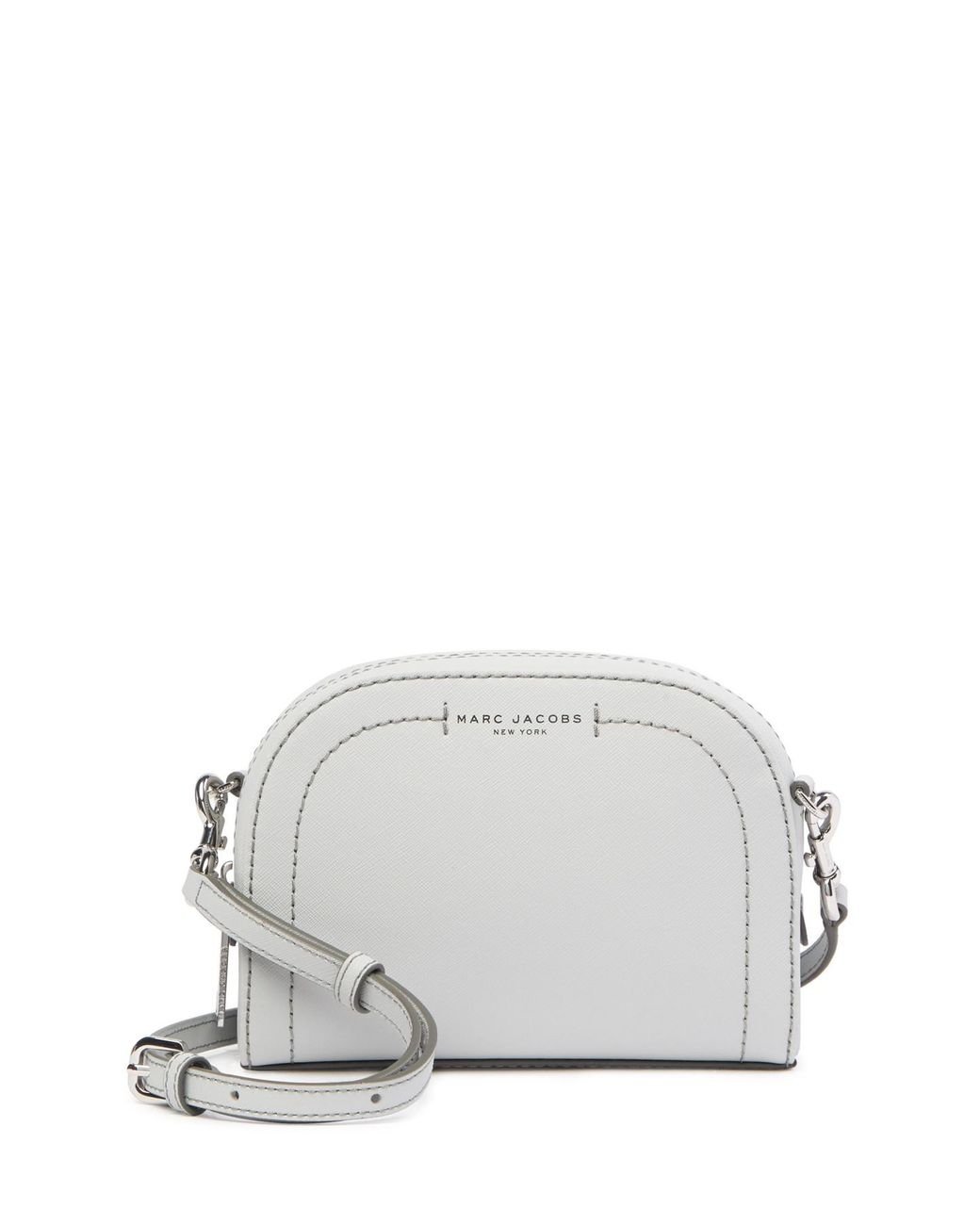 Marc Jacobs Playback Leather Crossbody Bag in Gray