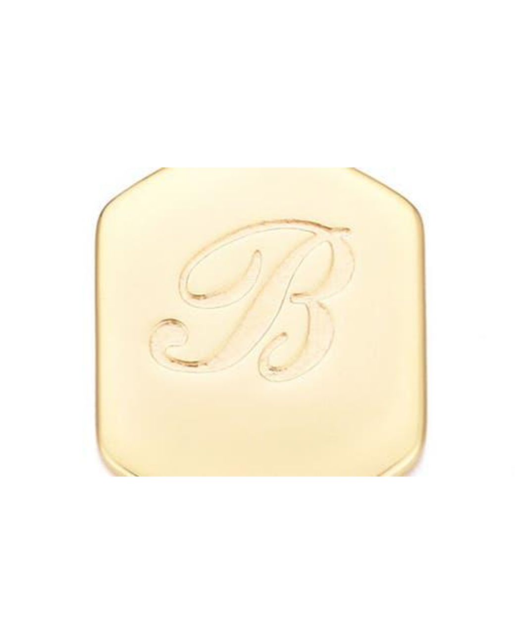 Adornia Metallic Monogram Initial Charm Chain Bracelet