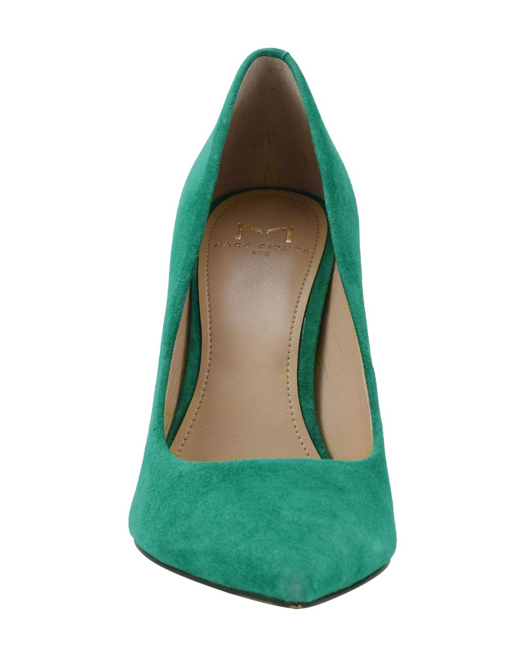 Marc Fisher Sassie Pointed Toe Pump In Medium Green Suede At Nordstrom ...