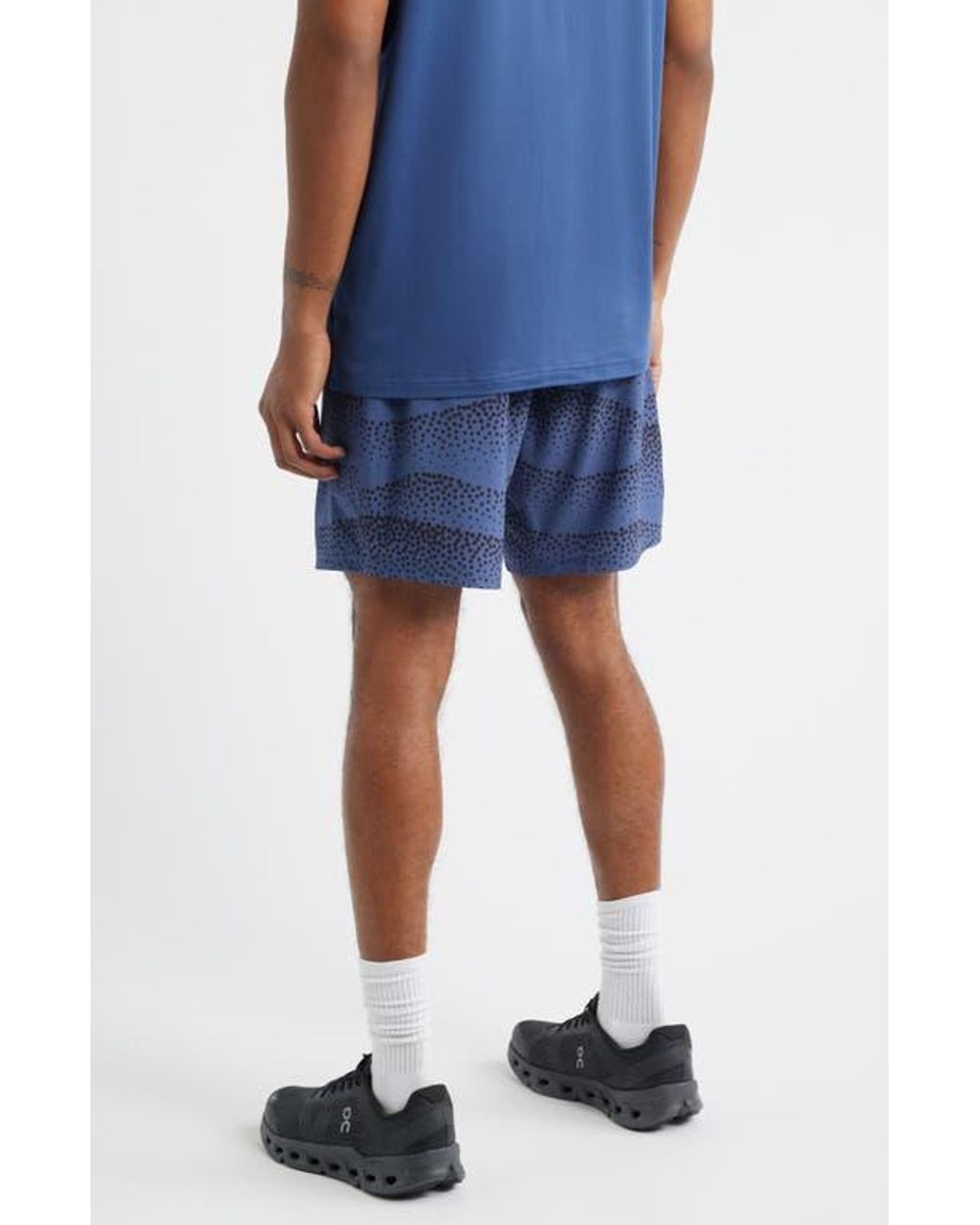 Saint Studio Blue Tempo Tech Shorts for men