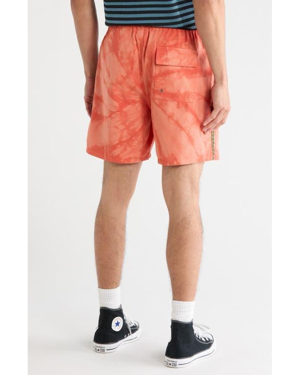Gotcha Multicolor Cortez Print Drawstring Shorts for men