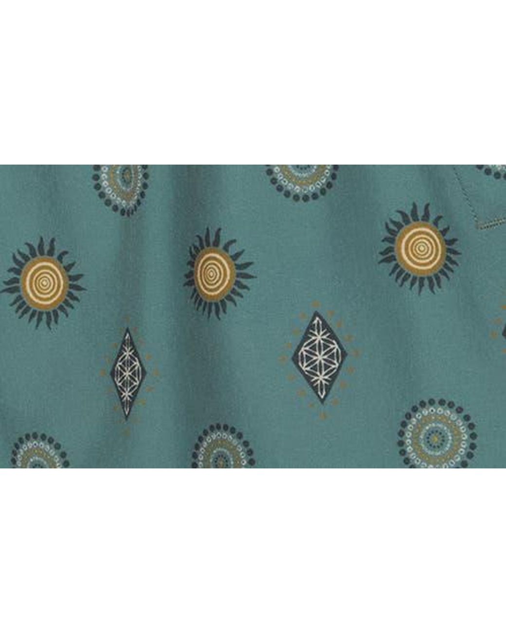 Volcom Blue Manic Print Swim Trunks for men